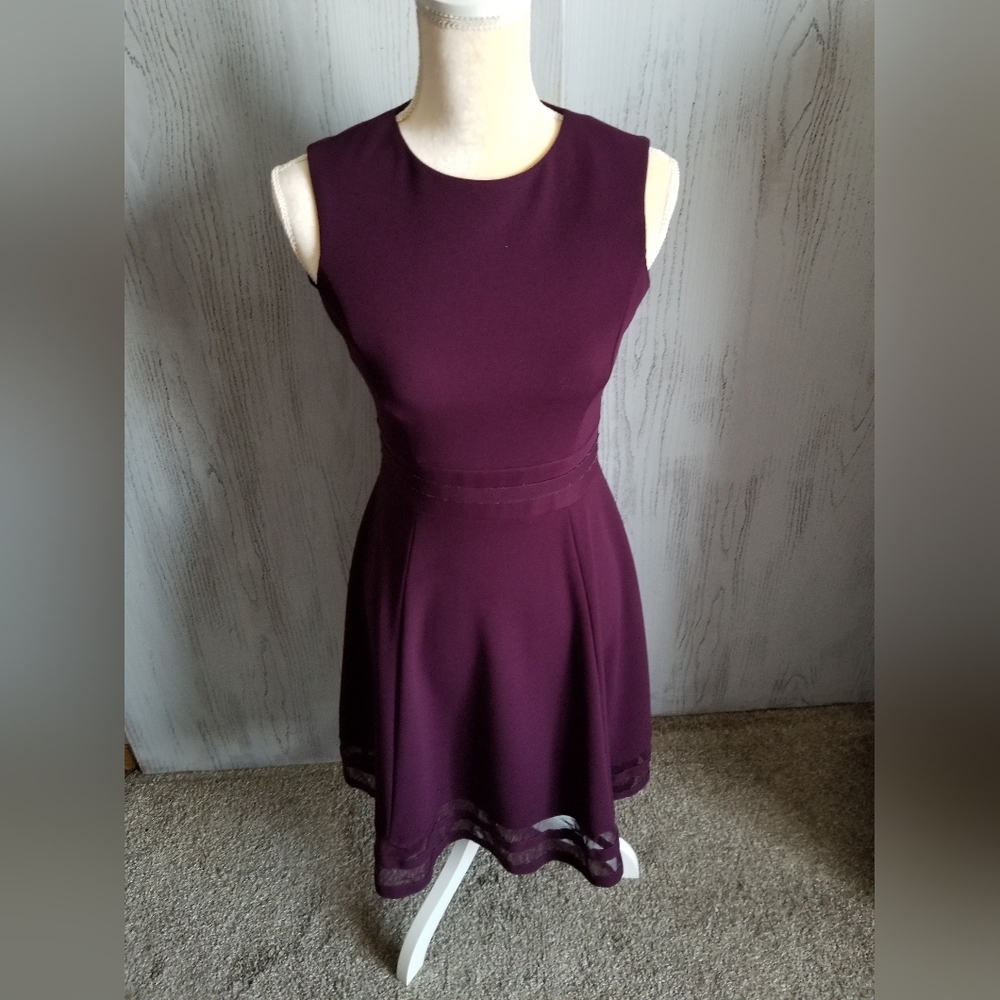 Calvin Klein Burgundy Dress